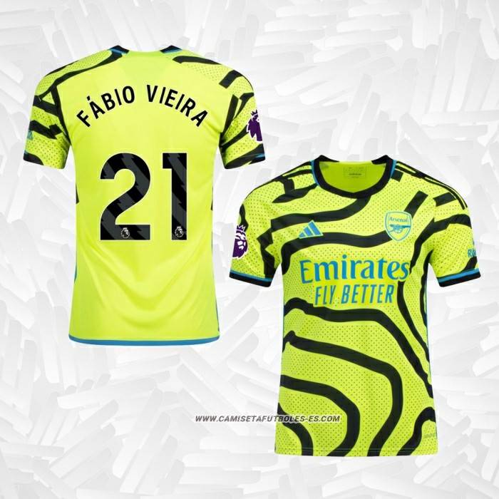 2ª Camiseta Arsenal Jugador Fabio Vieira 2023-2024